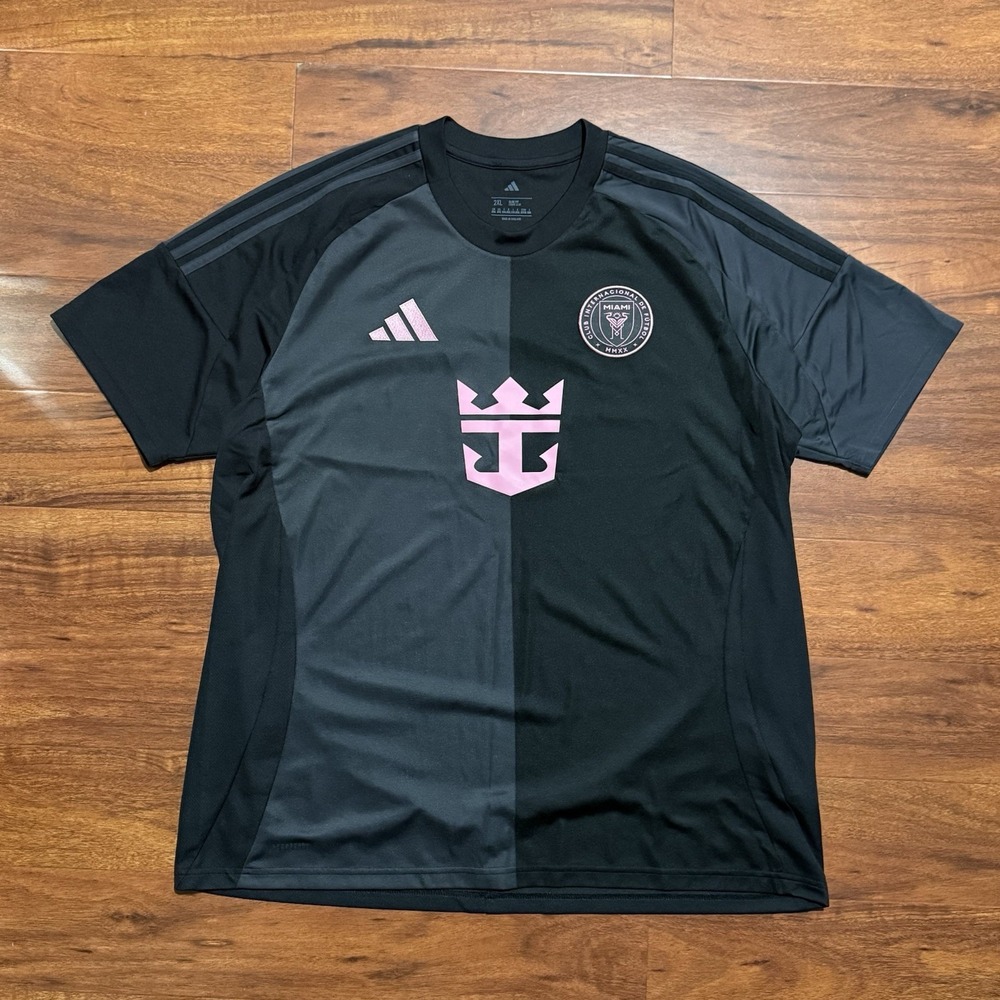 Adidas Inter Miami CF 25/26 Away Jersey Black and Pink Size 2XL